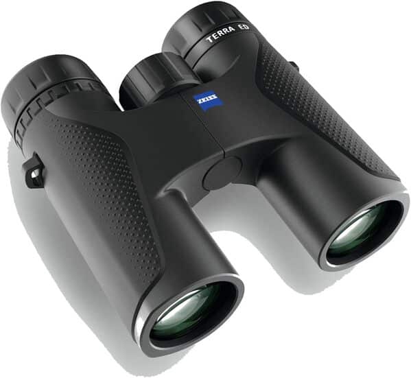 ZEISS Terra Ed Jumelles étanches 8 x 32 avec Verre Enduit pour Une clarté optimale dans Toutes Les Conditions météorologiques pour l'observation des Oiseaux, la Chasse, Le Tourisme, Noir