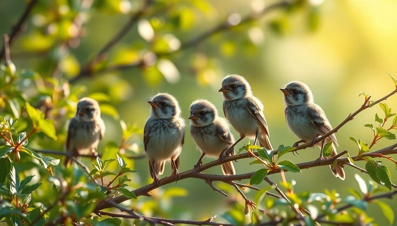Les oiseaux juvéniles en juin et juillet : observation et découverte