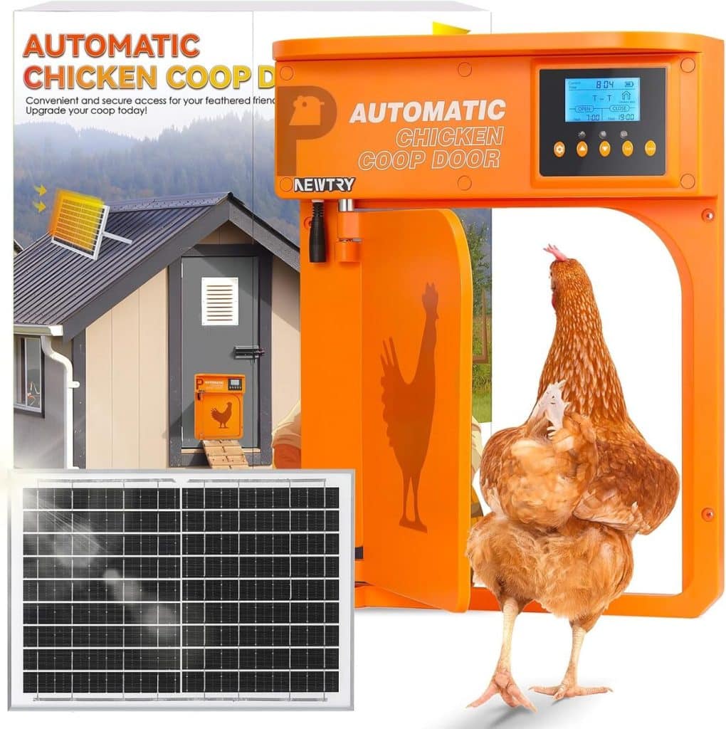 Test de l'ouvre-porte automatique NEWTRY pour poulailler avec capteur et solaire