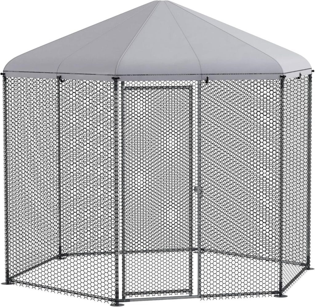Test : enclos poulailler PawHut 5 m² hexagonal