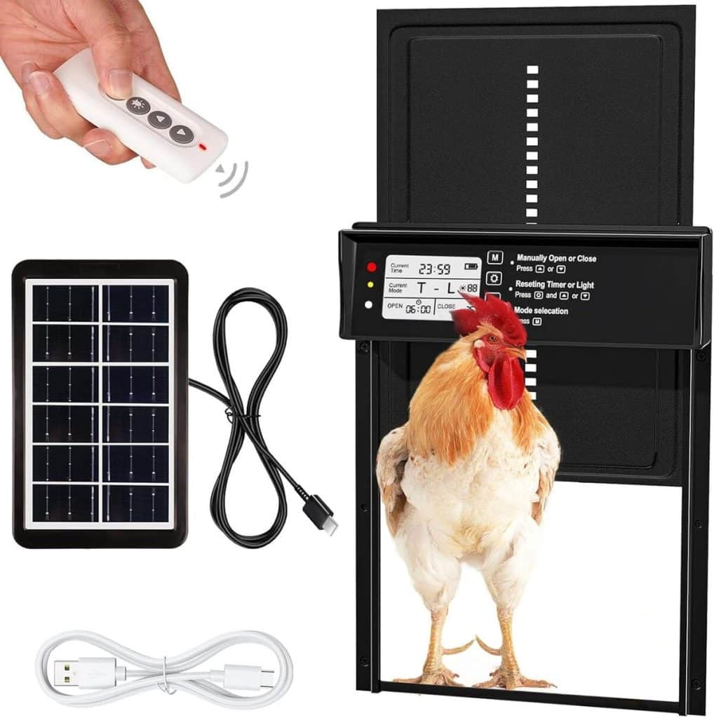 Test : porte de poulailler automatique Preshwous solaire et sécurisée