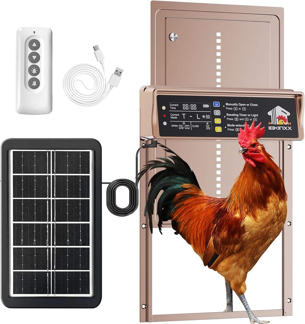 Test : poulailler automatique IBKINXX à énergie solaire