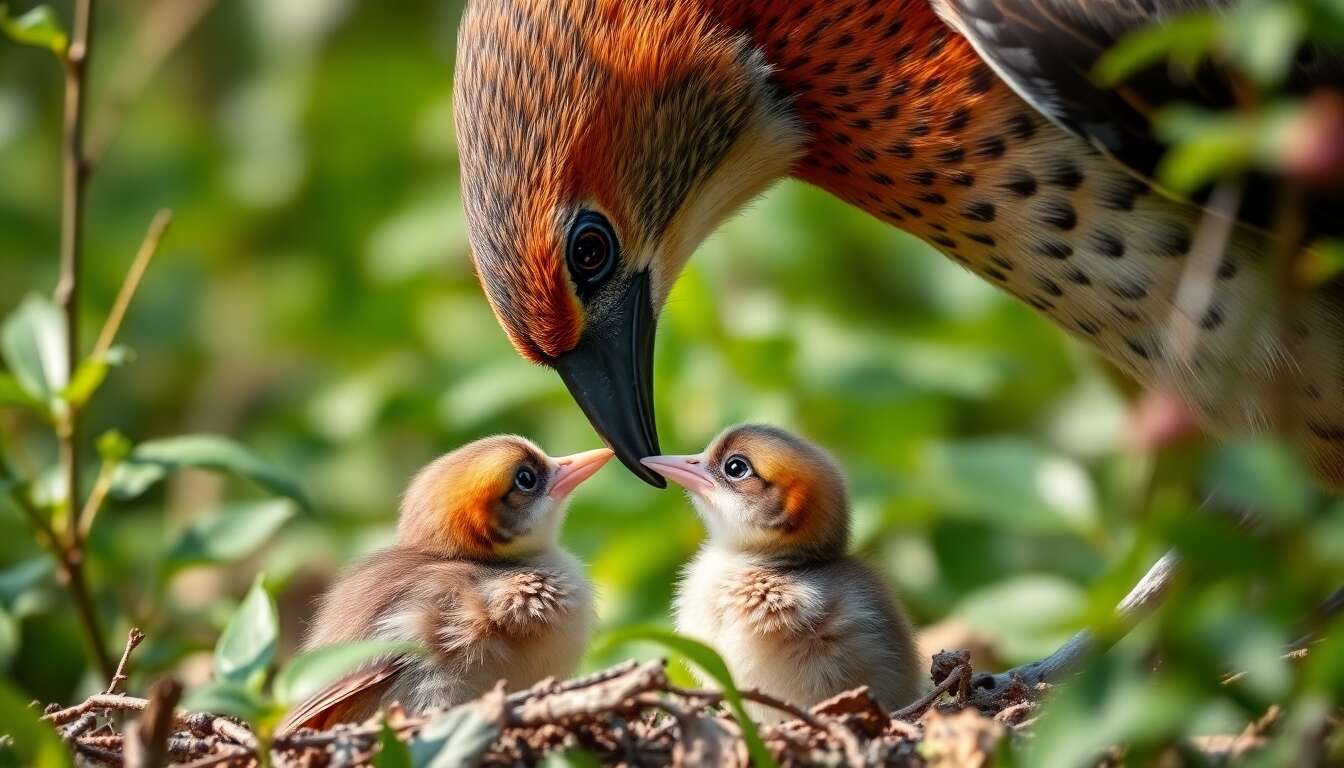 Le r&ocirc;le majeur des m&acirc;les dans le soin des oisillons