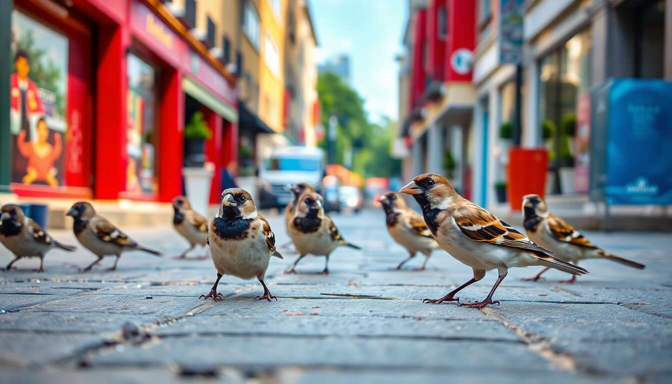 R&ocirc;le des moineaux dans les &eacute;cosyst&egrave;mes urbains