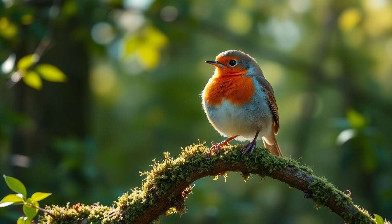 Les caract&eacute;ristiques du rougegorge