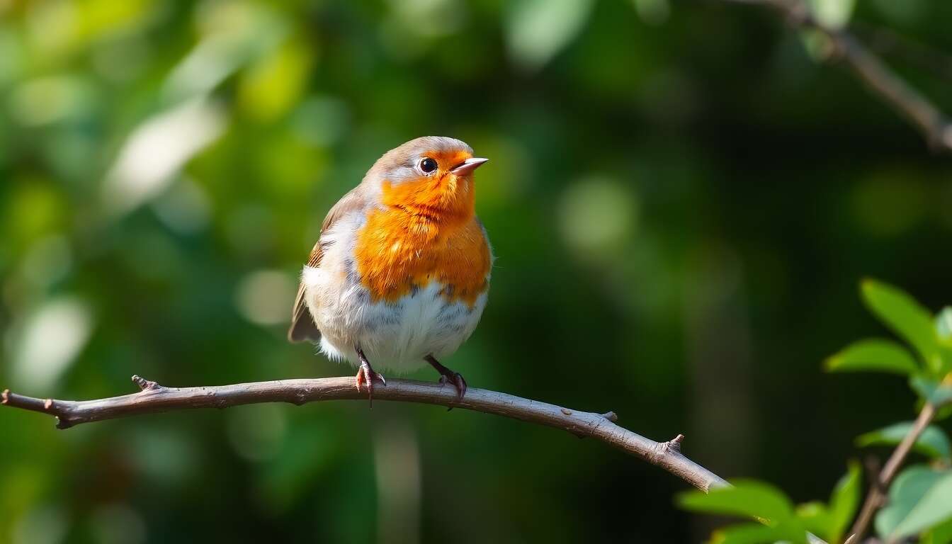Habitat et comportement du rougegorge
