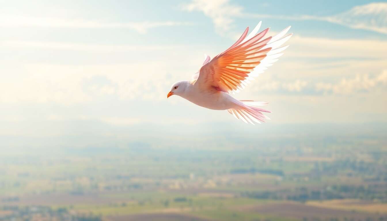 L'oiseau porteur d'âmes et messager de bonne nouvelle L'oiseau porteur d'âmes et messager de bonne nouvelle