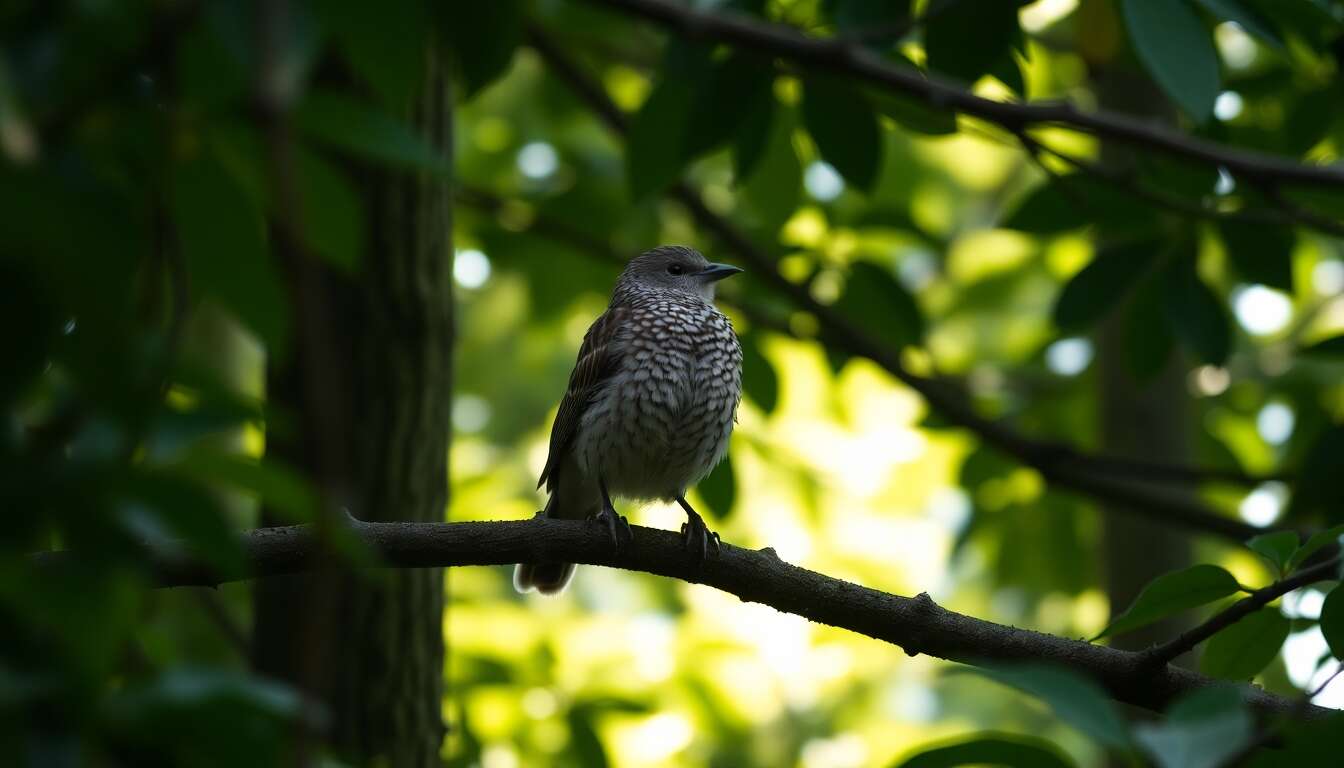 Plumes et camouflage : un atout naturel