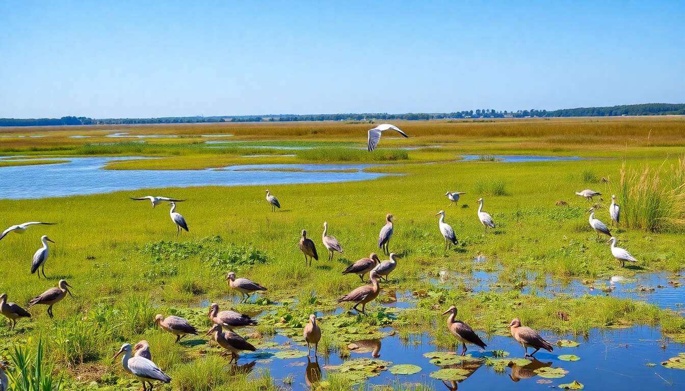 La camargue : un spectacle naturel au parc ornithologique du pont de gau La camargue : un spectacle naturel au parc ornithologique du pont de gau