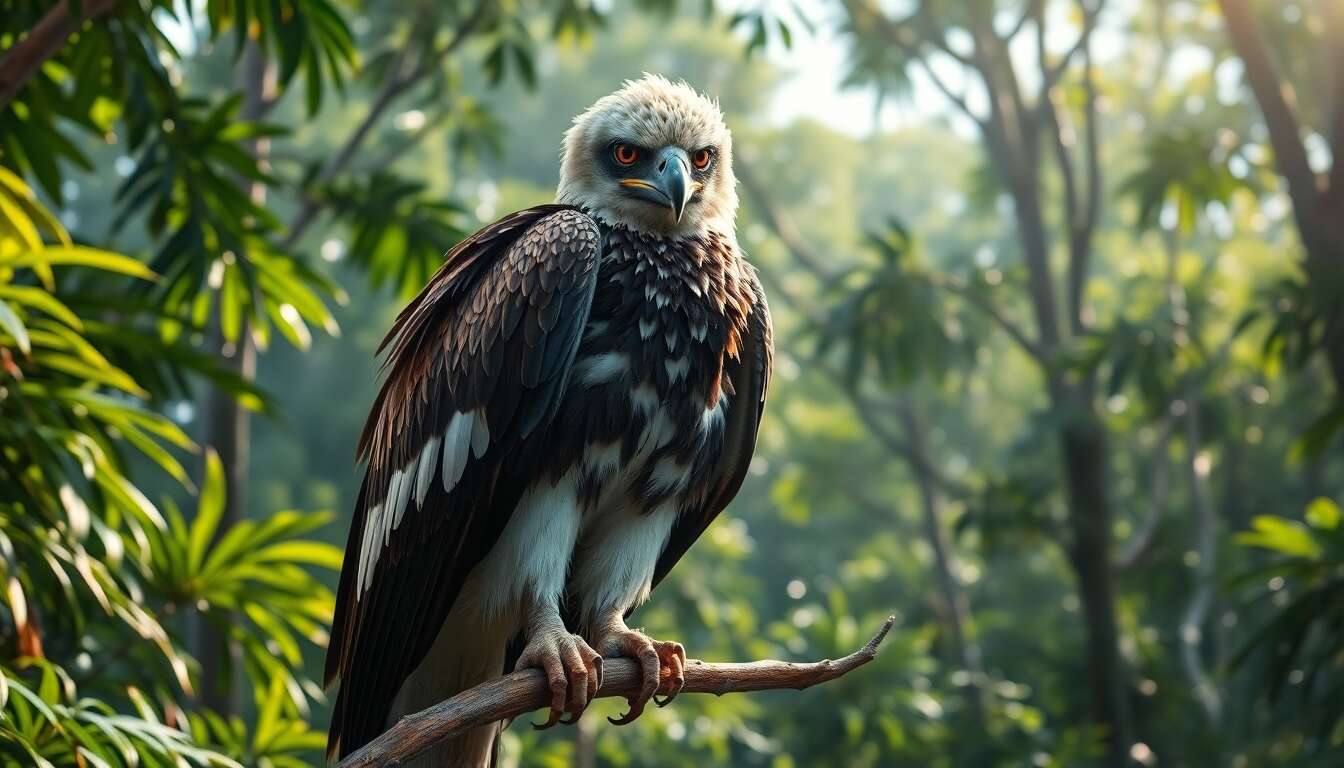 La harpie féroce : un prédateur imposant La harpie féroce : un prédateur imposant