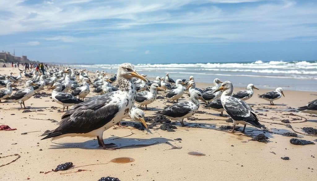 Impact des marées noires sur les oiseaux : enjeux et solutions