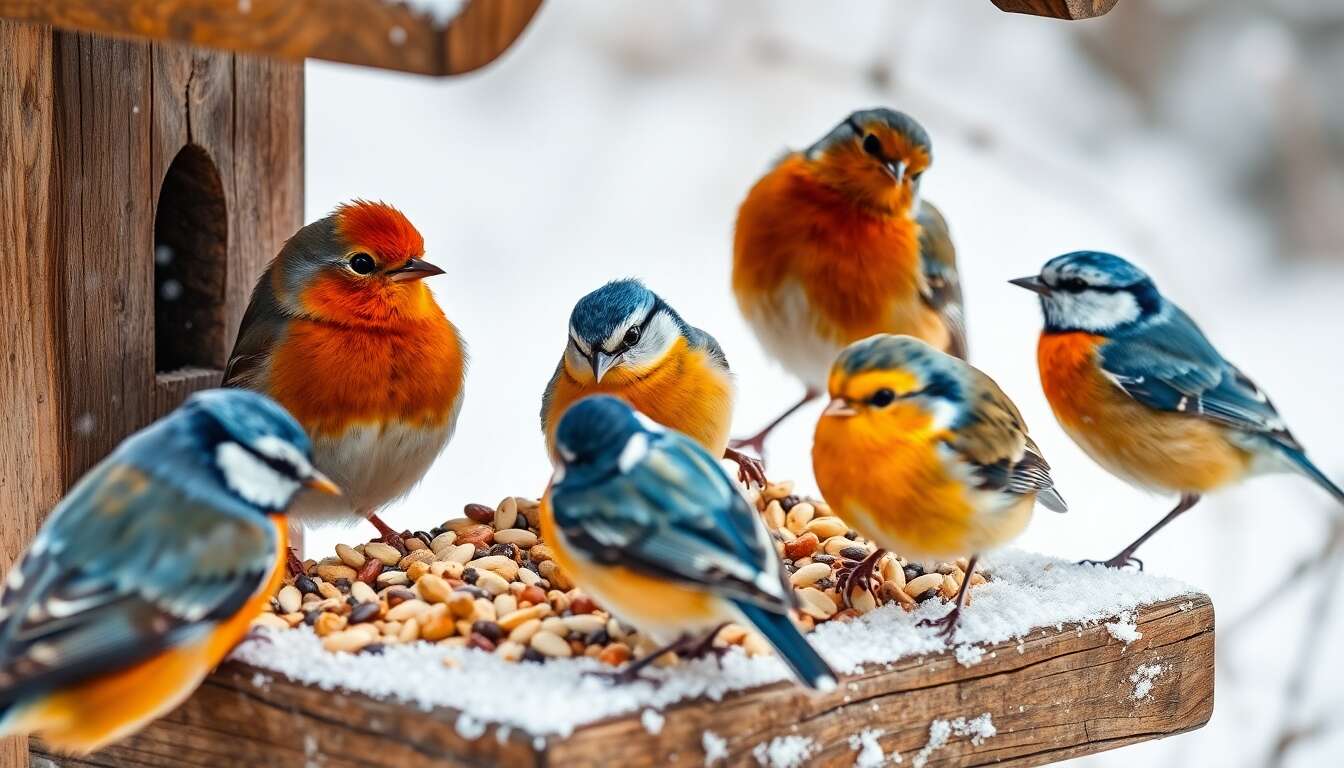 Nourrir les oiseaux du jardin en hiver