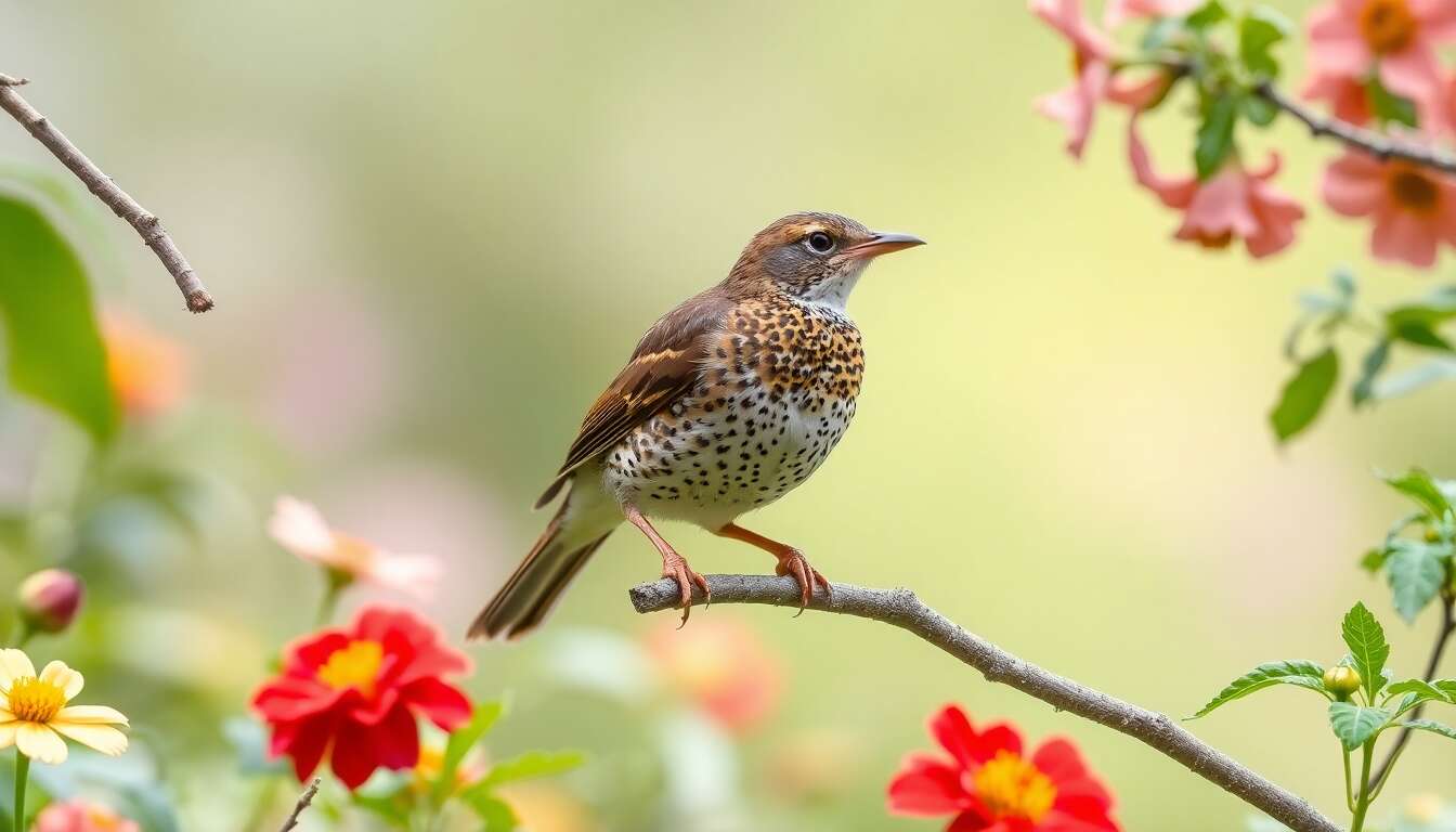 La grive musicienne : un oiseau de jardin exceptionnel