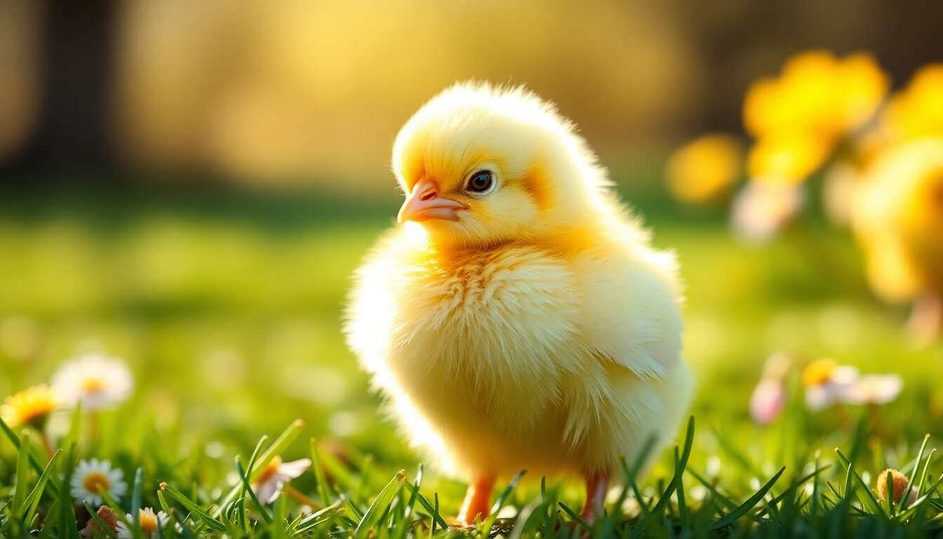 Introduction aux poussins : d&eacute;couverte et caract&eacute;ristiques