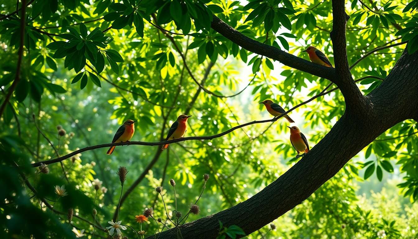 L'habitat naturel des fringilles
