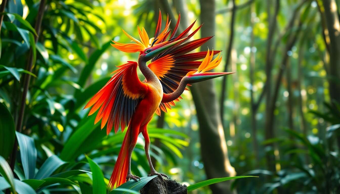 La danse spectaculaire de l'oiseau paradisier