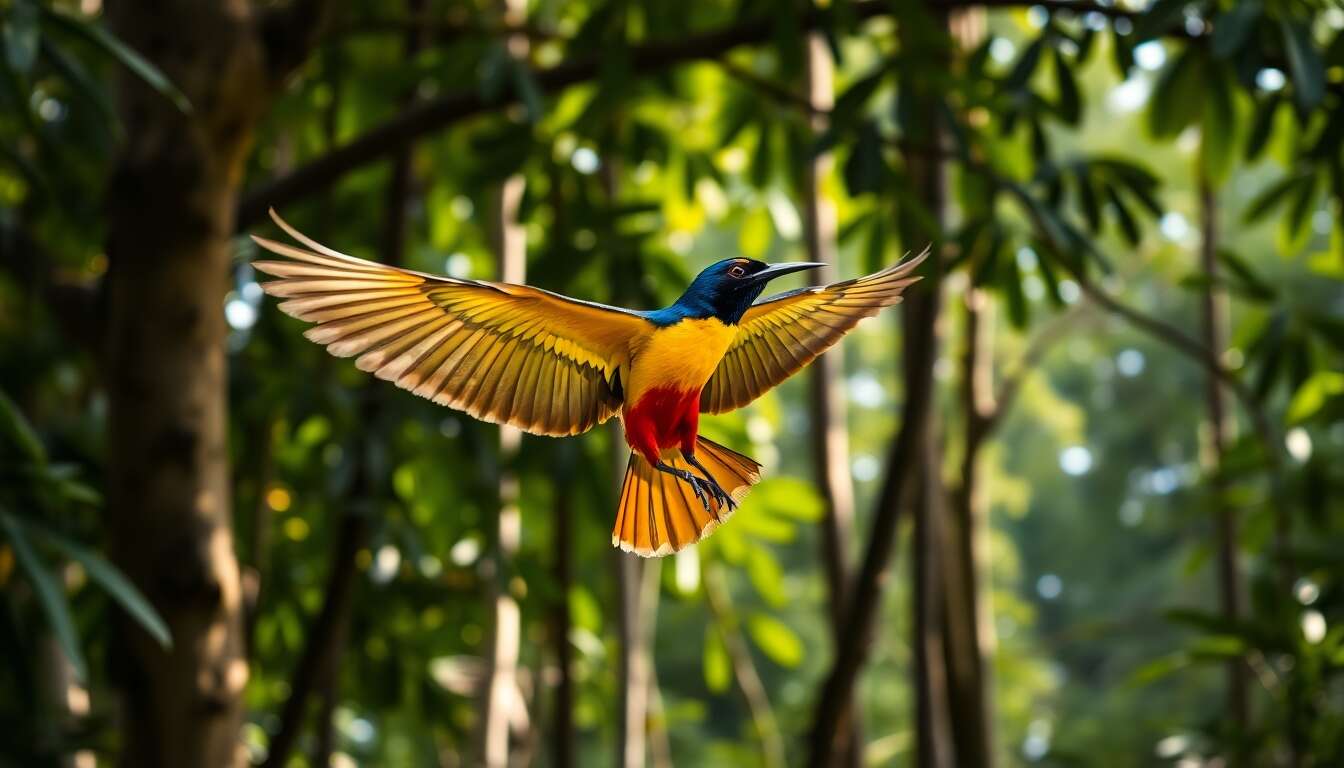 Les d&eacute;monstrations color&eacute;es du manakin