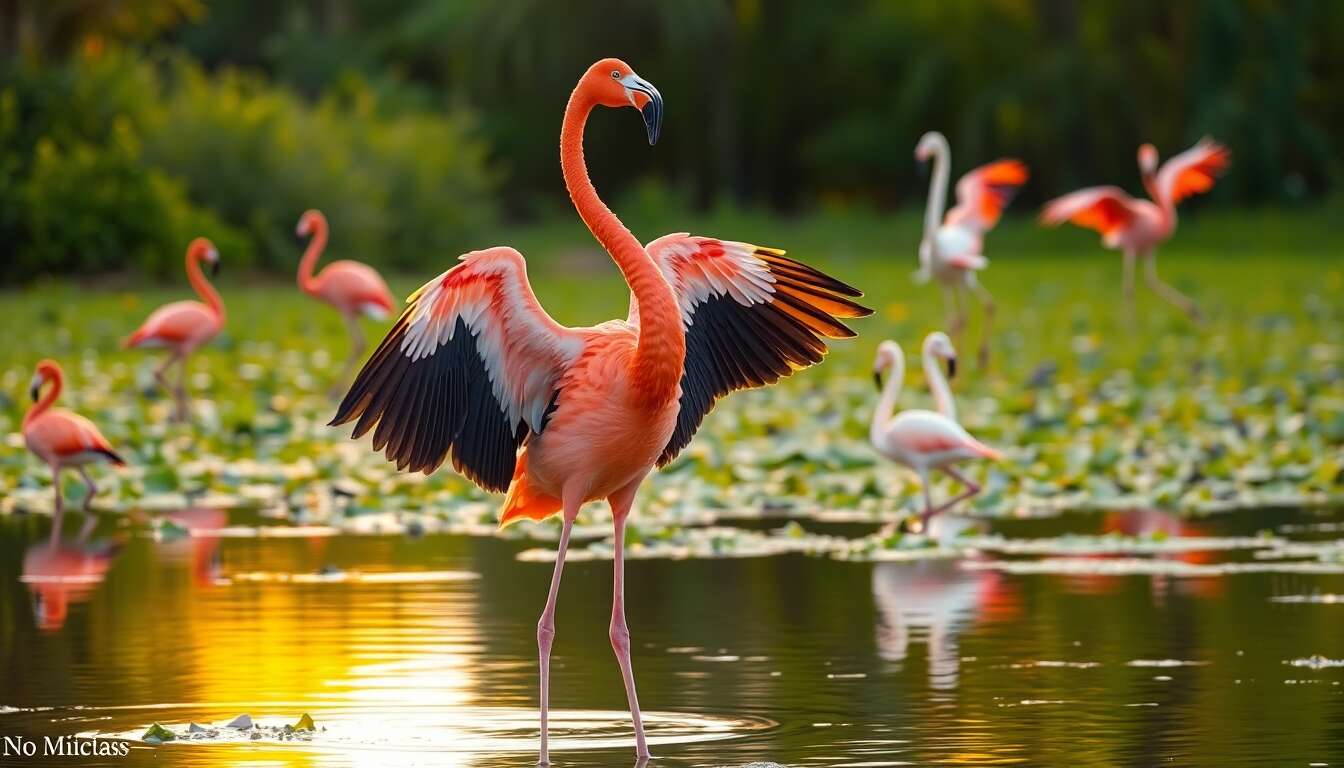 Les parades nuptiales des flamants roses