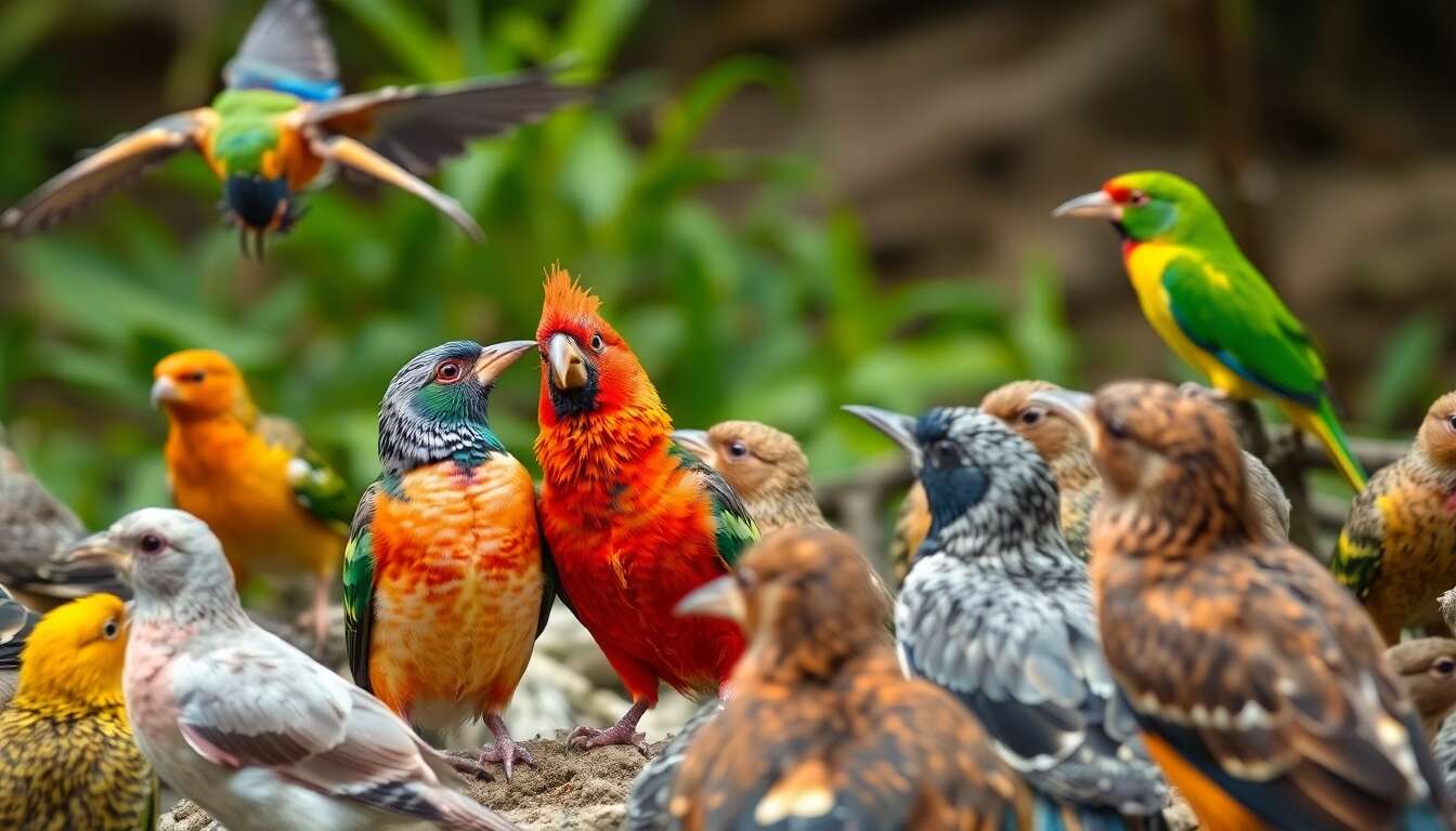 Les différents modes de communication chez les oiseaux Les différents modes de communication chez les oiseaux