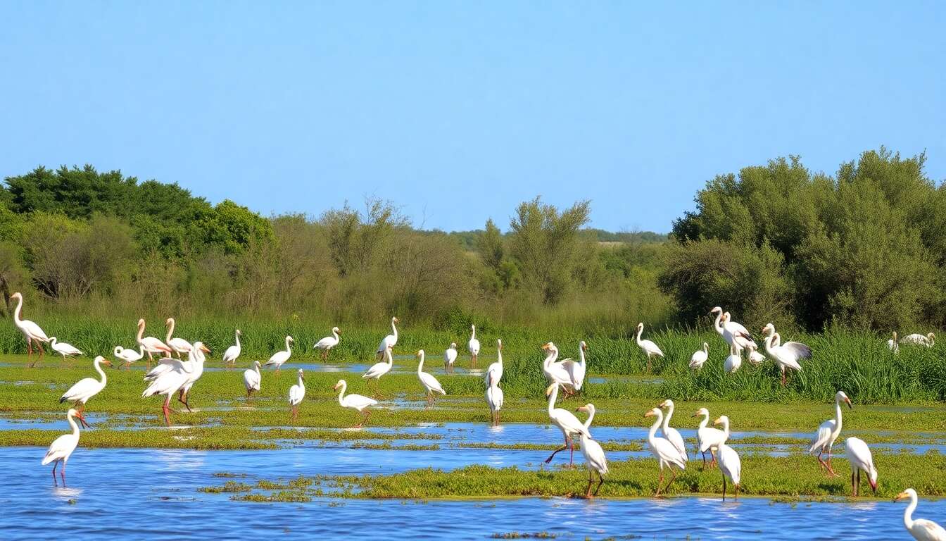Visite du parc ornithologique du pont de gau