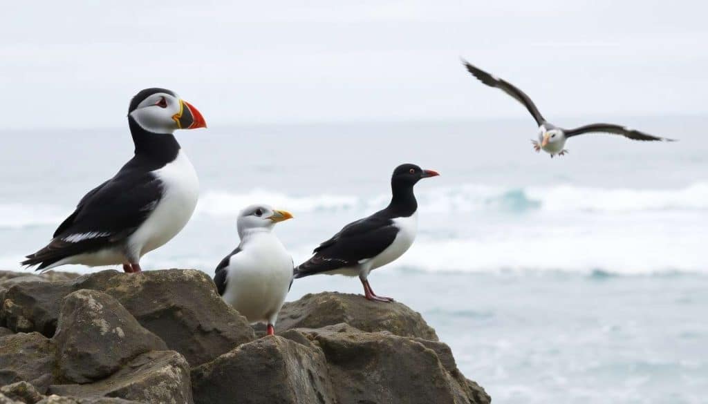 Histoire des oiseaux : puffin, fulmar et Pétrel