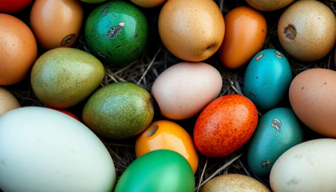 La diversité des œufs d'oiseaux : tailles et couleurs La diversité des œufs d'oiseaux : tailles et couleurs