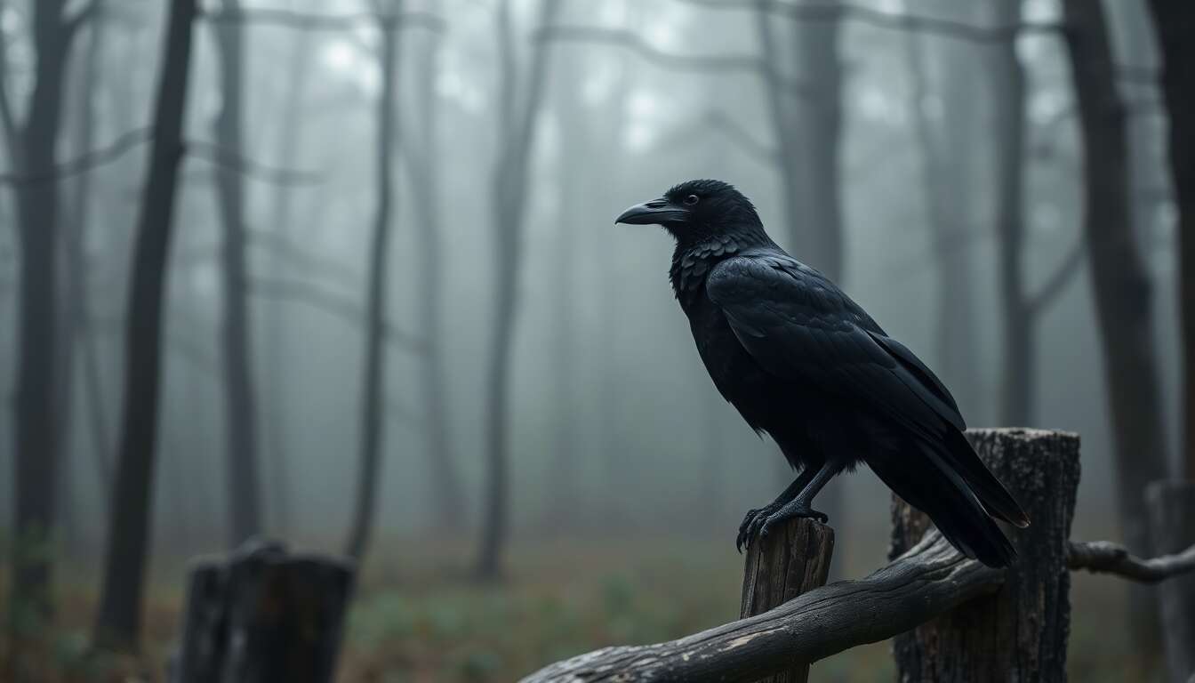 Le corbeau et l'art : symbole funeste et mystique
