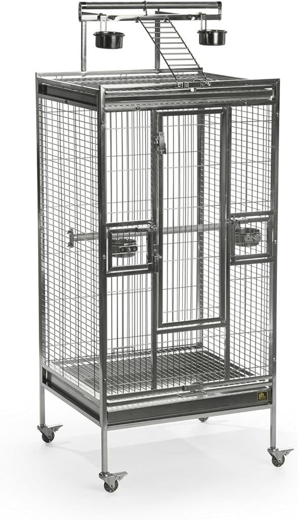 Test de la cage à oiseaux Prévue Pet Products en acier inoxydable