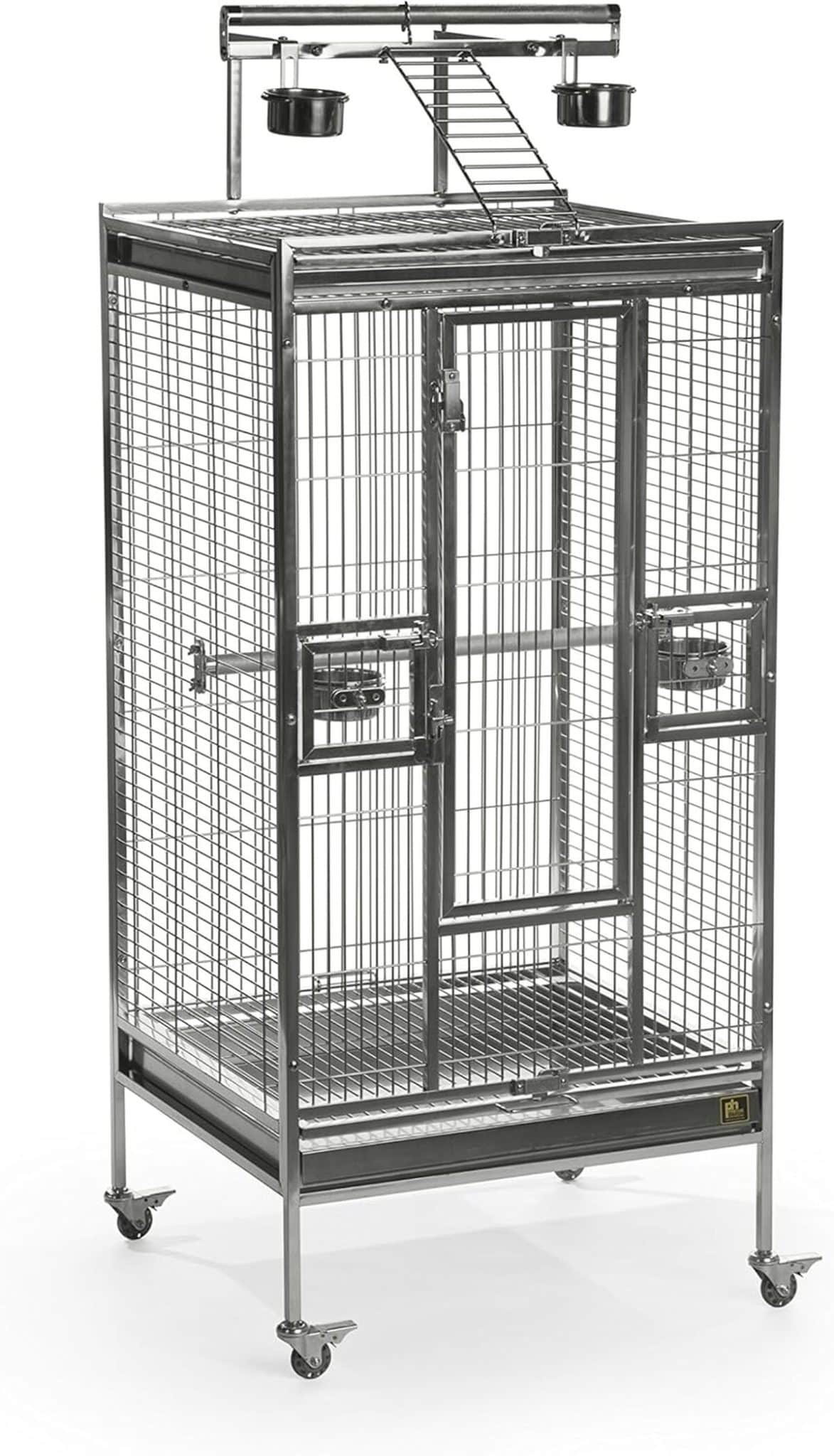 Test de la cage à oiseaux Prévue Pet Products en acier inoxydable