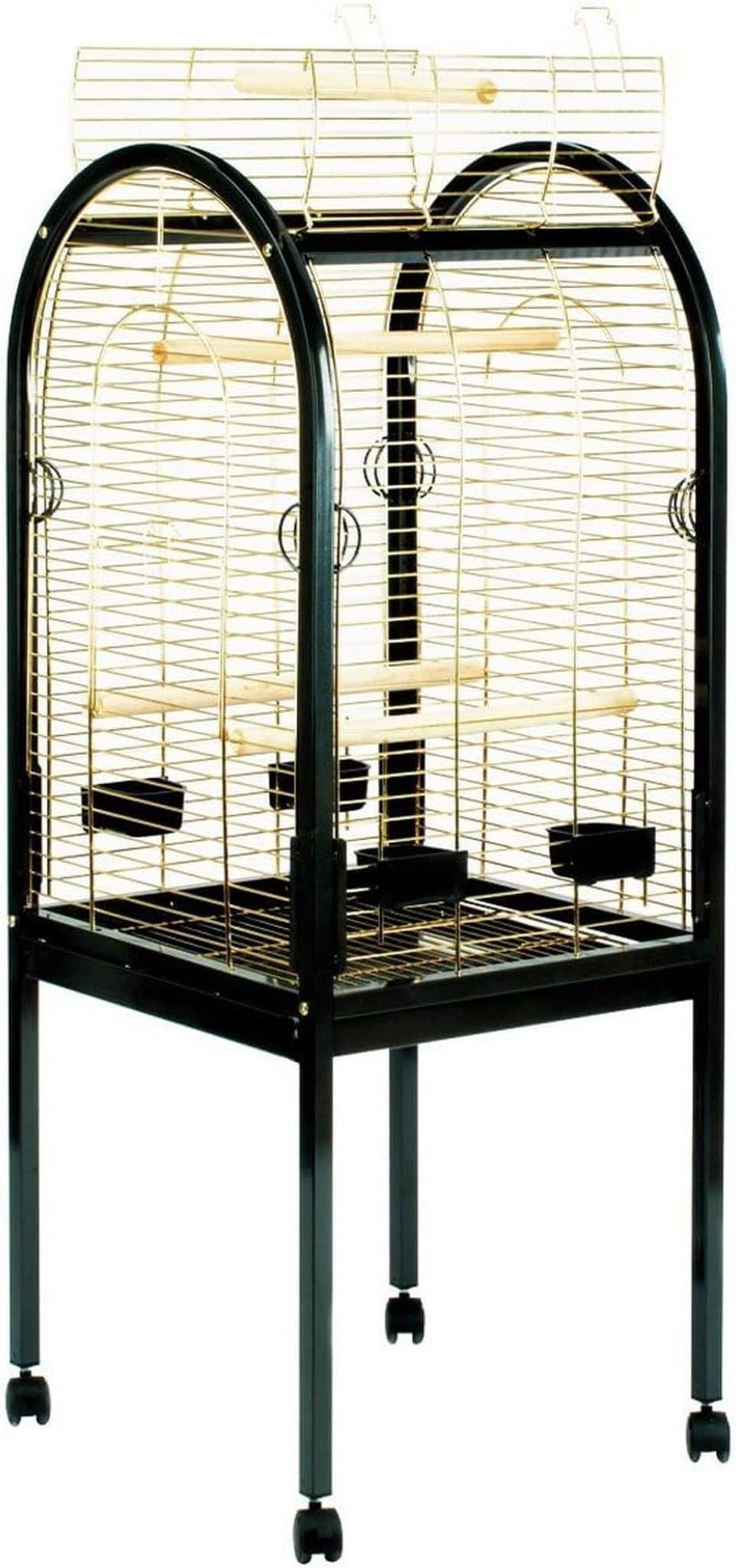 Test de la cage à perroquet Junior Duvo+ 55x55x130 cm noire