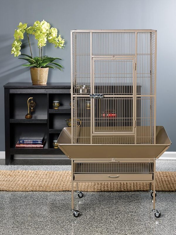Prevue Pet Products 3352 Coco Park Plaza Cage à Oiseaux, Coco Marron