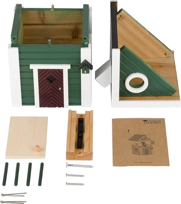 Wildlife Garden WG107 Maison de Chasse Multiholk - La mangeoire pour Oiseaux et nichoir en Bois
