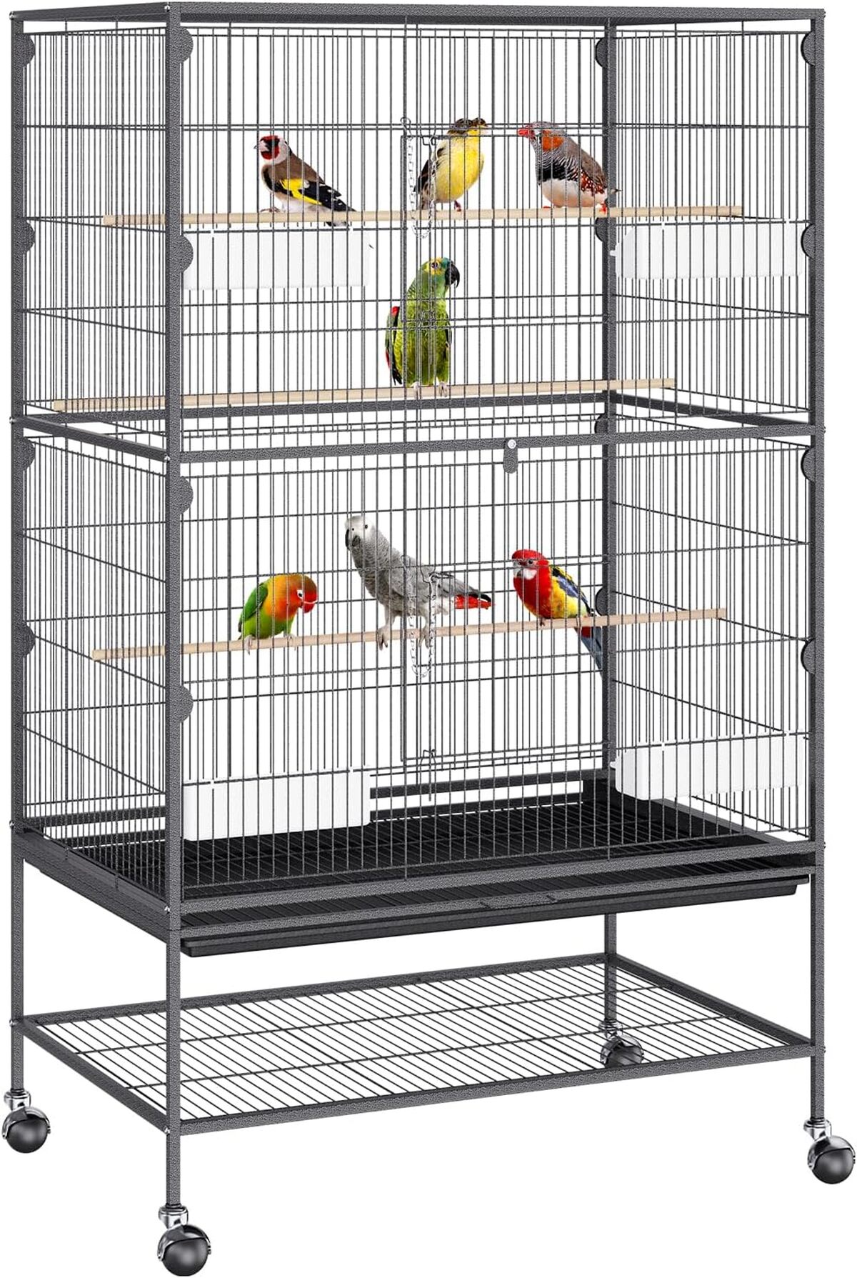 Avis sur la grande cage décorative VEVOR 79x51x132 cm pour oiseaux