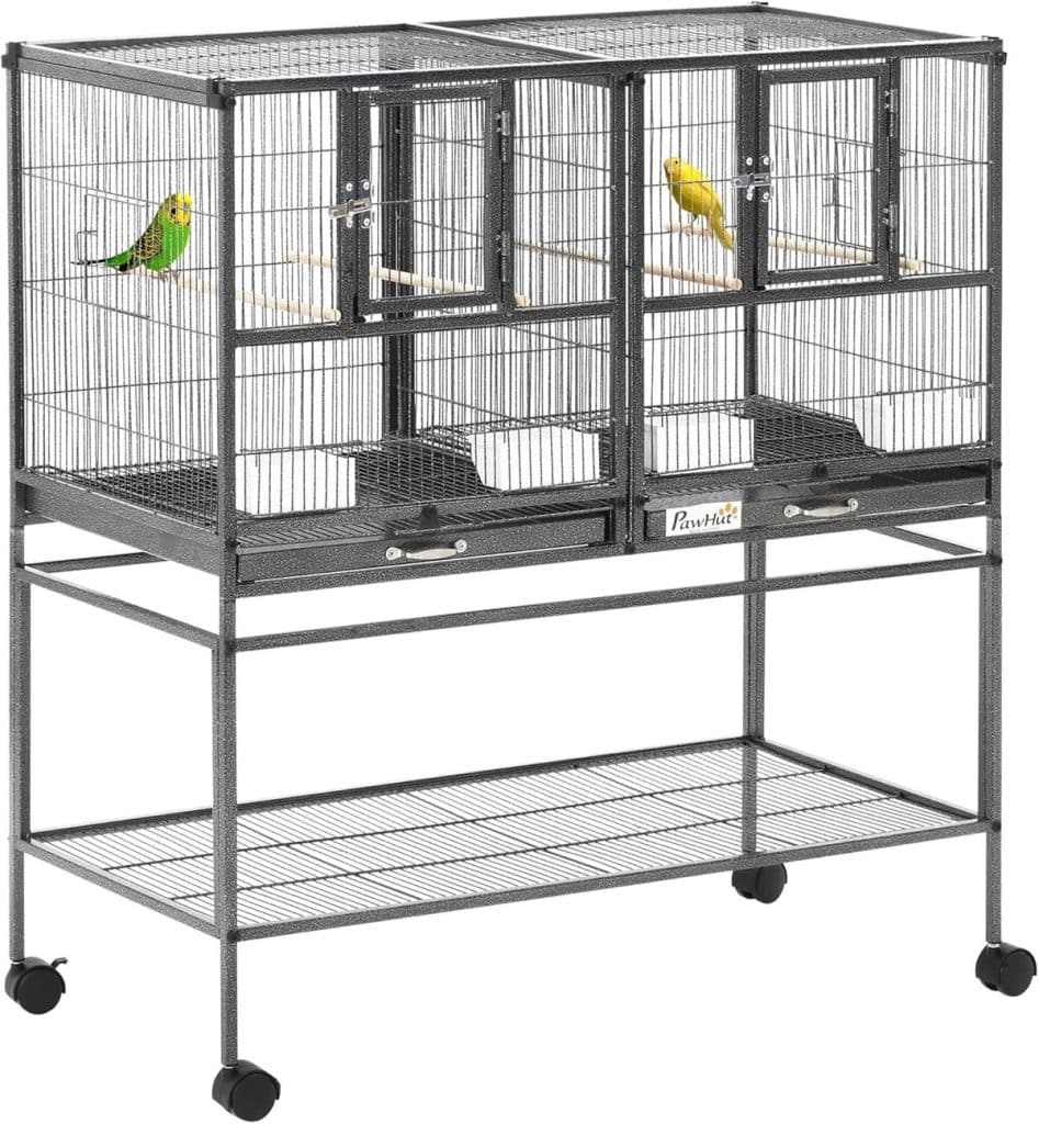 Test de la cage à oiseaux PawHut avec mangeoire et perchoir
