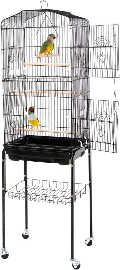 Test de la cage à oiseaux Zeny 68 pouces en fer forgé