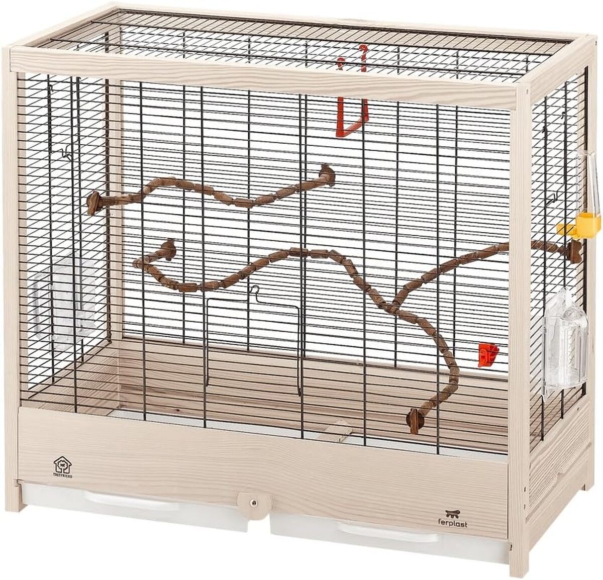 Test de la cage pour oiseaux Giulietta 5 de Ferplast : une demeure élégante en bois FSC pour vos compagnons à plumes