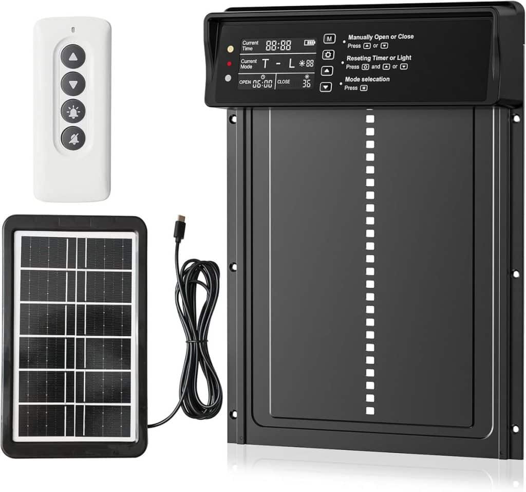 Test de la porte de poulailler Otpermen : énergie solaire et minuterie intégrée