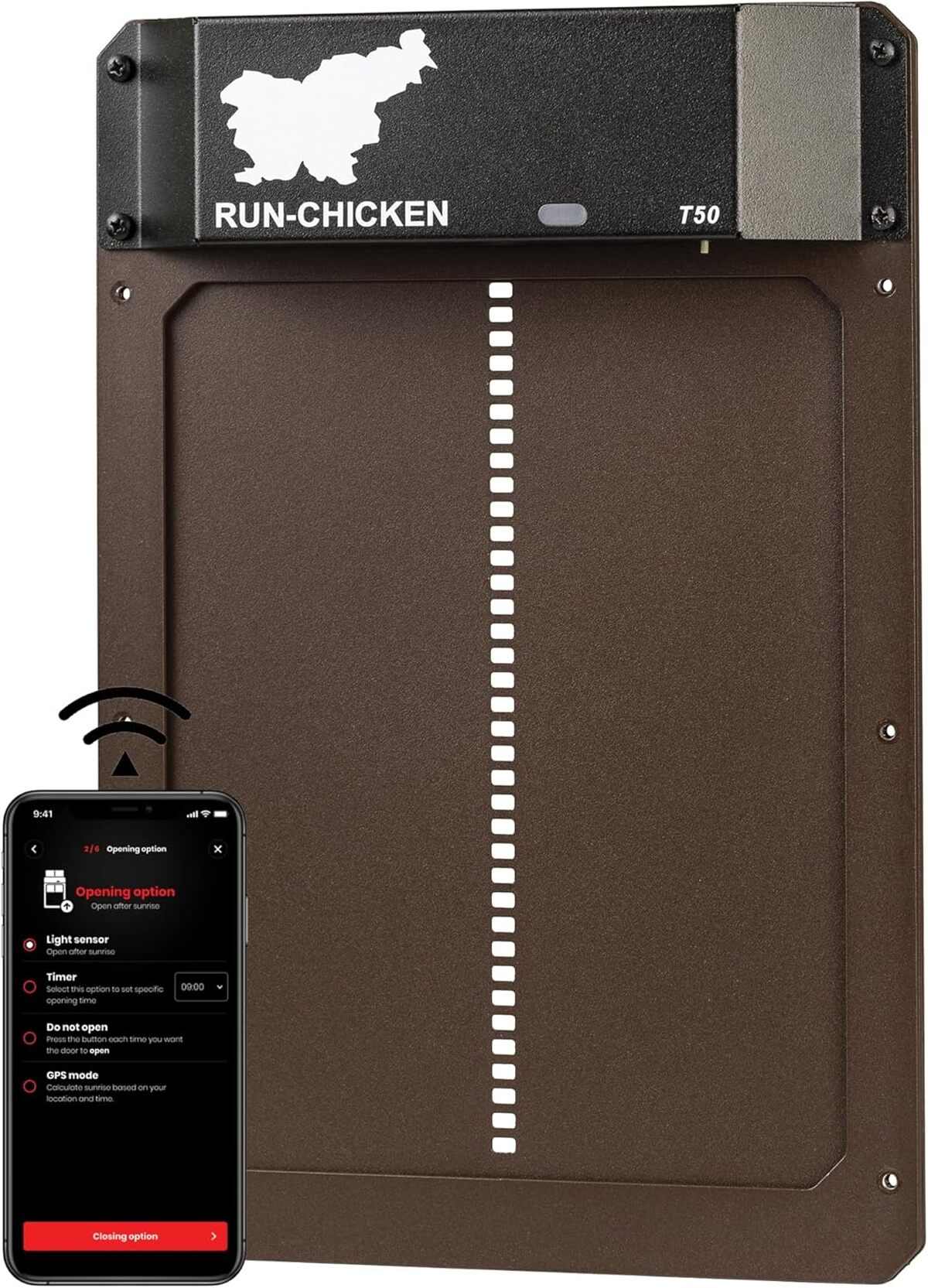 Test du RUN-CHICKEN T50 : porte automatique pour poulailler