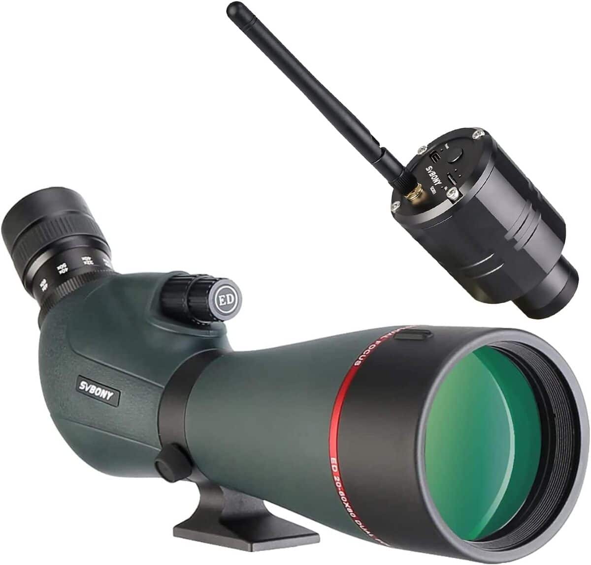 Test longue-vue Svbony SV406P 80ED avec caméra WiFi 2MP