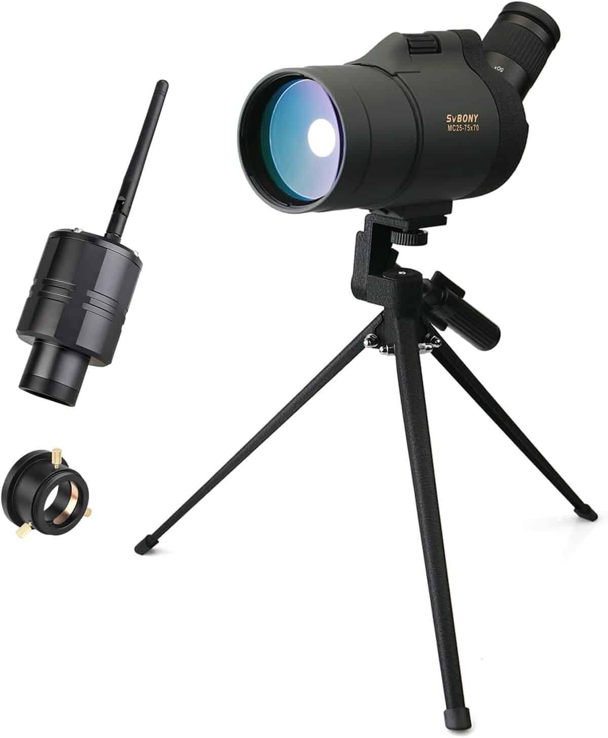 Test : longue-vue Svbony SV41 Mak 25-75x70 avec caméra WiFi