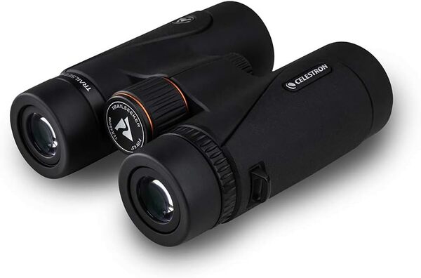 Celestron 71406 TrailSeeker 10x42 BaK-4 Prism Binoculars, Black
