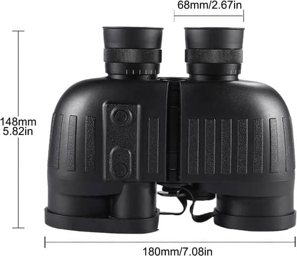 Jumelles 8 x 40 - Objectif 40 mm - 1500 m - HD - Étanche - Avec télémètre, boussole - Jumelles de chasse
