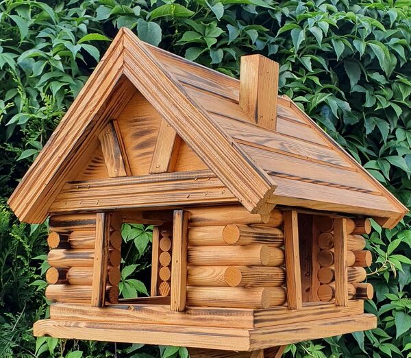 unzutreffend Mangeoire à oiseaux en bois - Marron