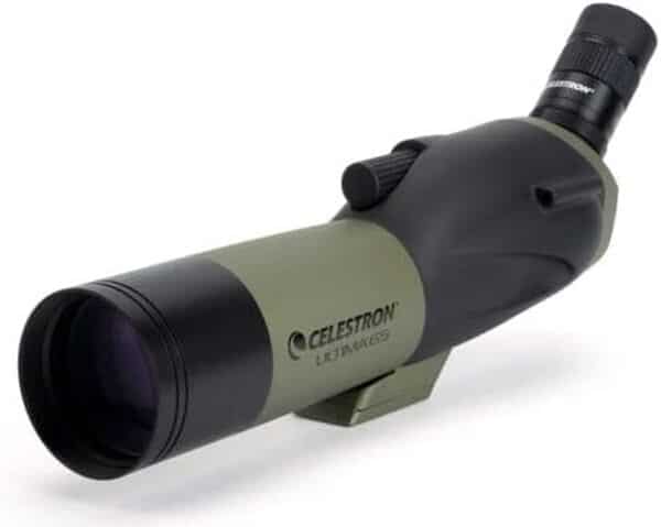 Celestron 52248 Ultima 65mm Angled Refractor Spotting Scope Telescope, Green