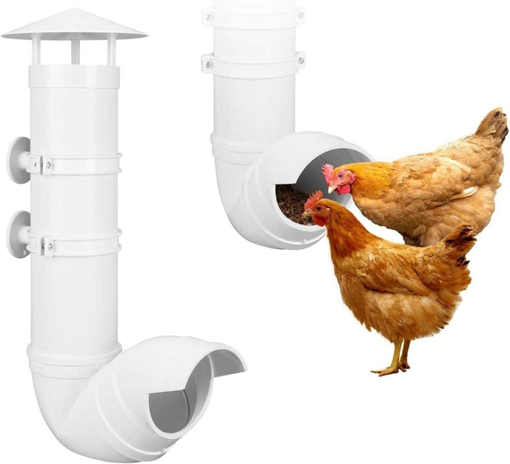 Test de la mangeoire automatique pour poulet 3, 2 kg sans déchets