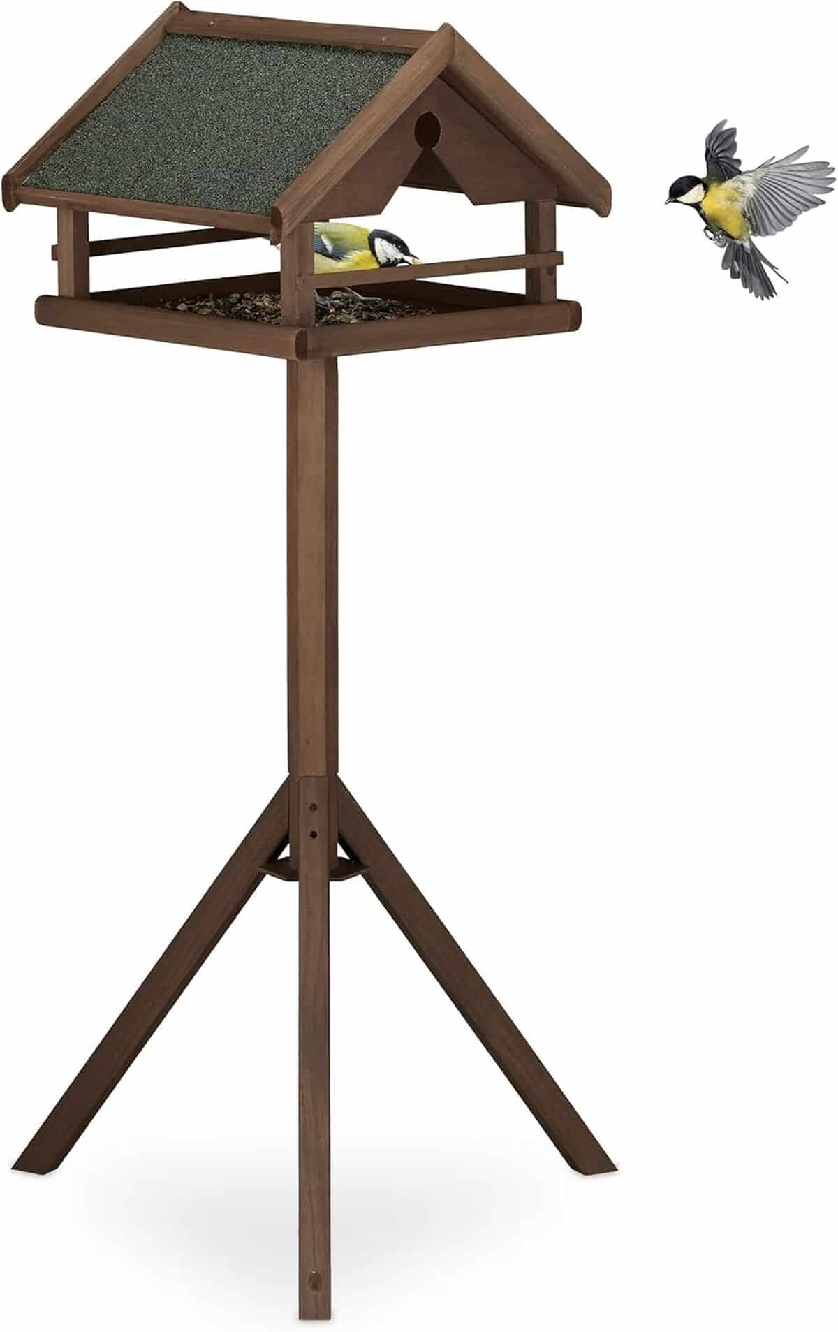 Test de la mangeoire d'extérieur Relaxdays : robustesse et design en bois