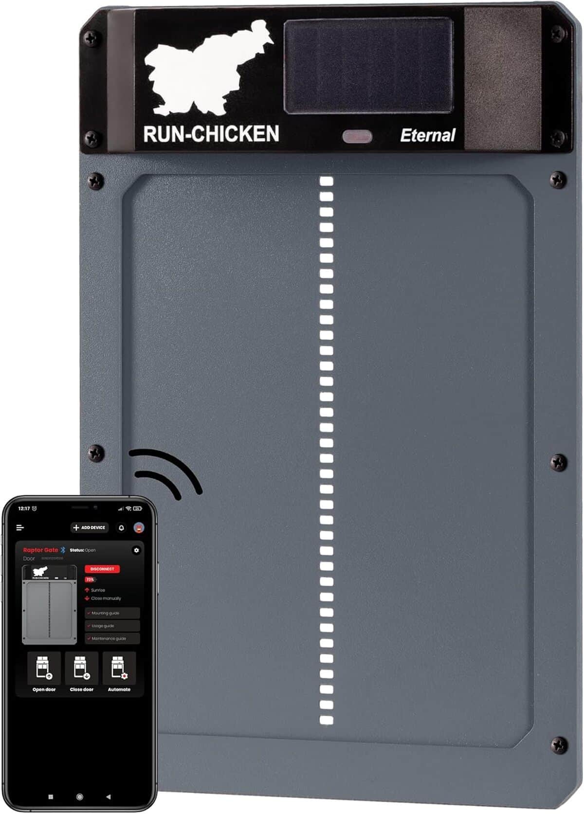 Test de la porte automatique Run-Chicken Eternal solaire pour poulailler