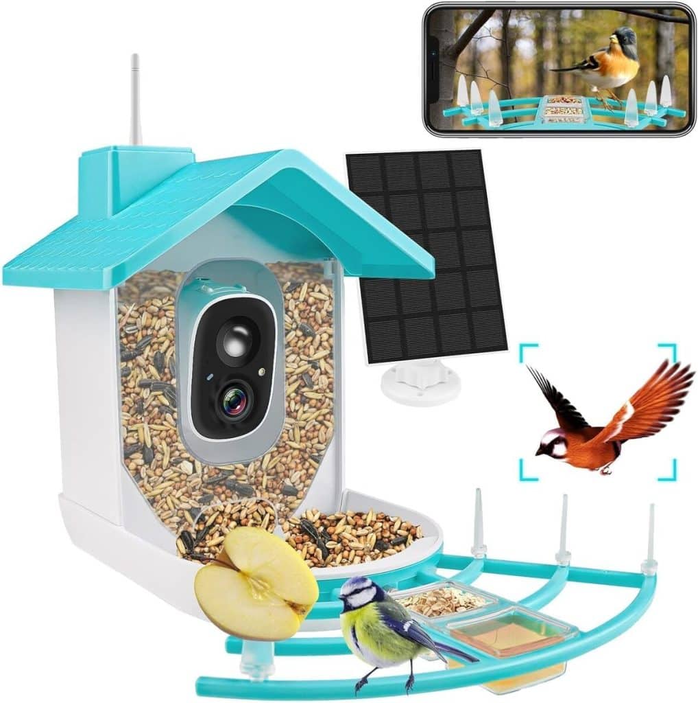Test : mangeoire intelligente EBANKU avec caméra solaire