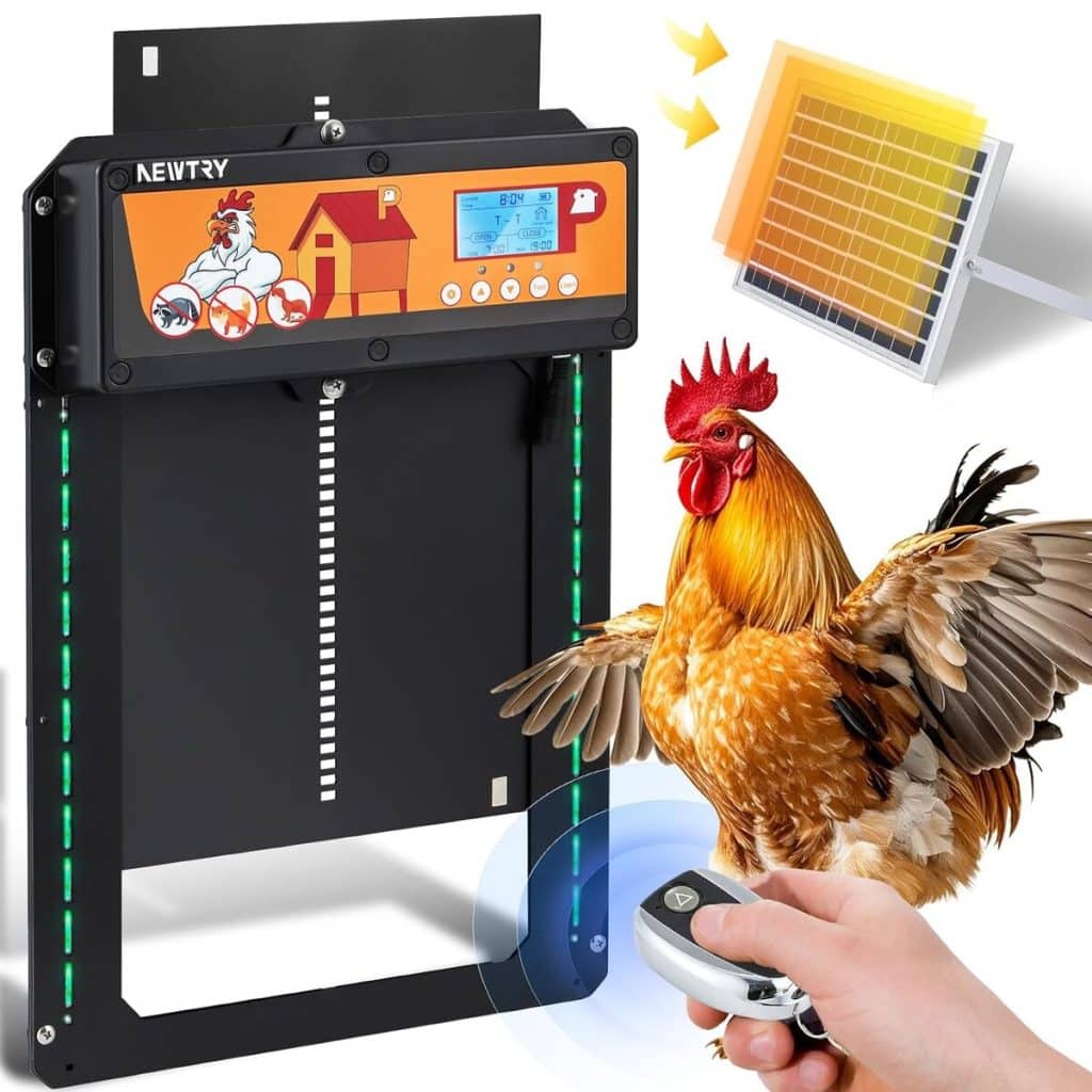 Test : porte automatique NEWTRY solaire pour poulailler