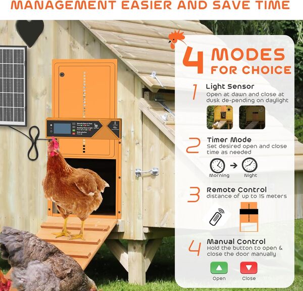 AsFrost Poulailler porte orange